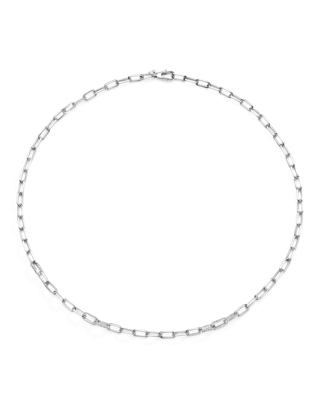 White Chain Fine Necklace