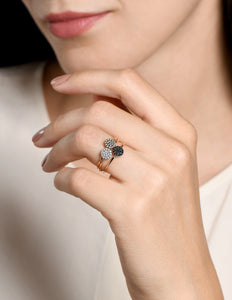 Small White Diamonds Ring