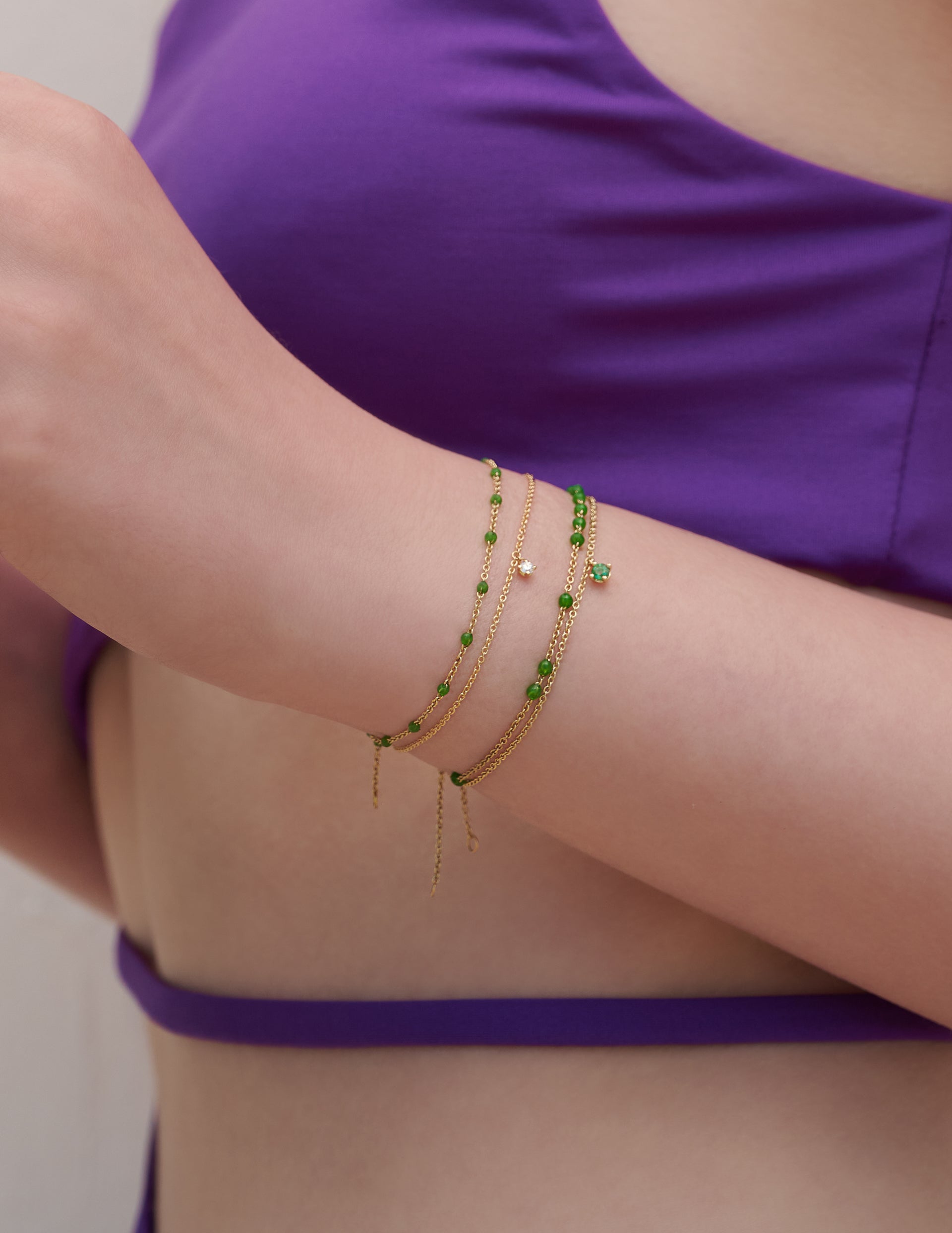 Bracciale Green Dots Y