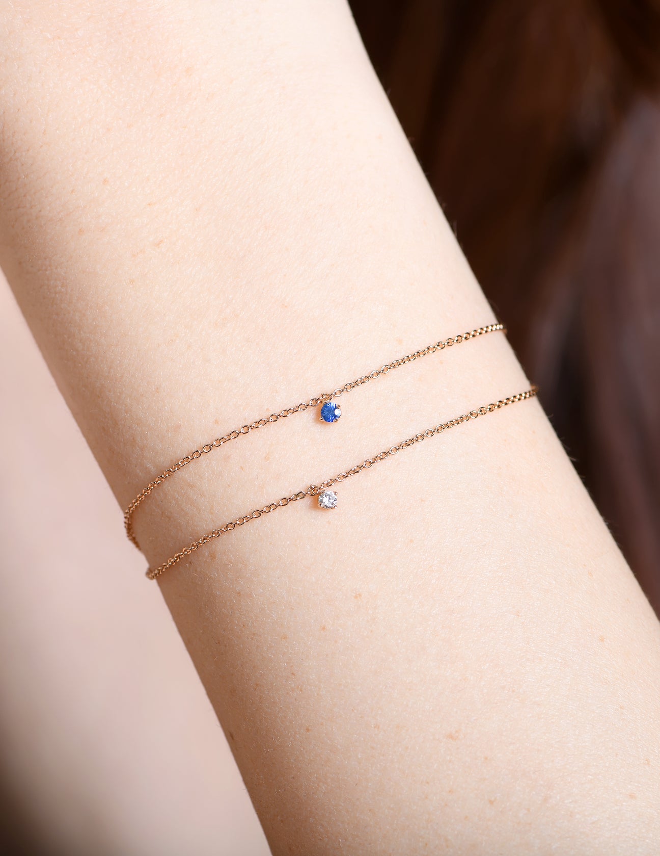 Blu Solitaire Bracelet