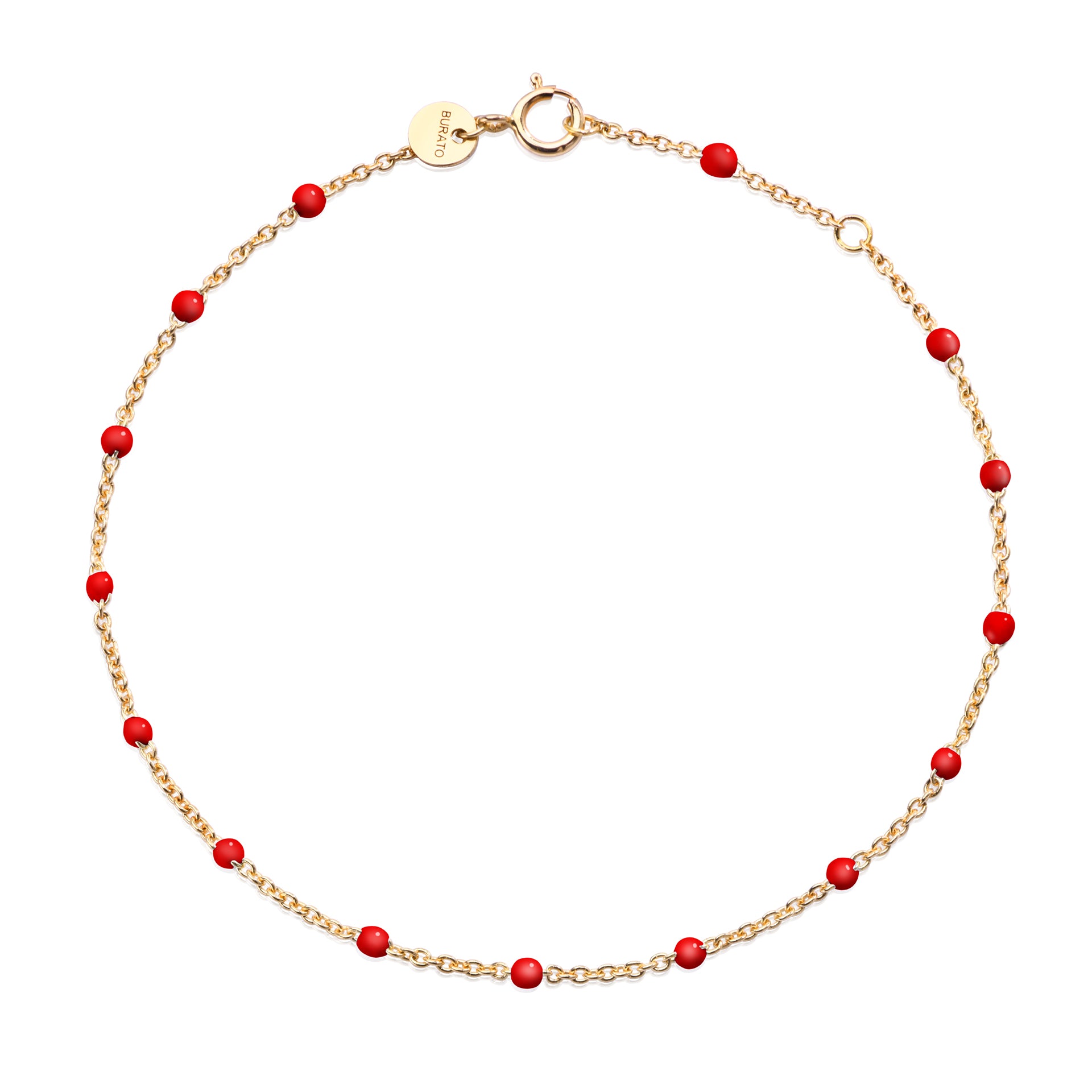 Yellow Red Dots Bracelet