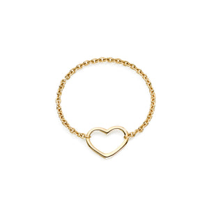 Soft Heart Yellow Ring