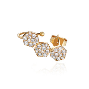 Amuleto Yellow Right Earring