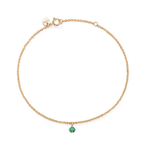 Emerald Solitaire Bracelet