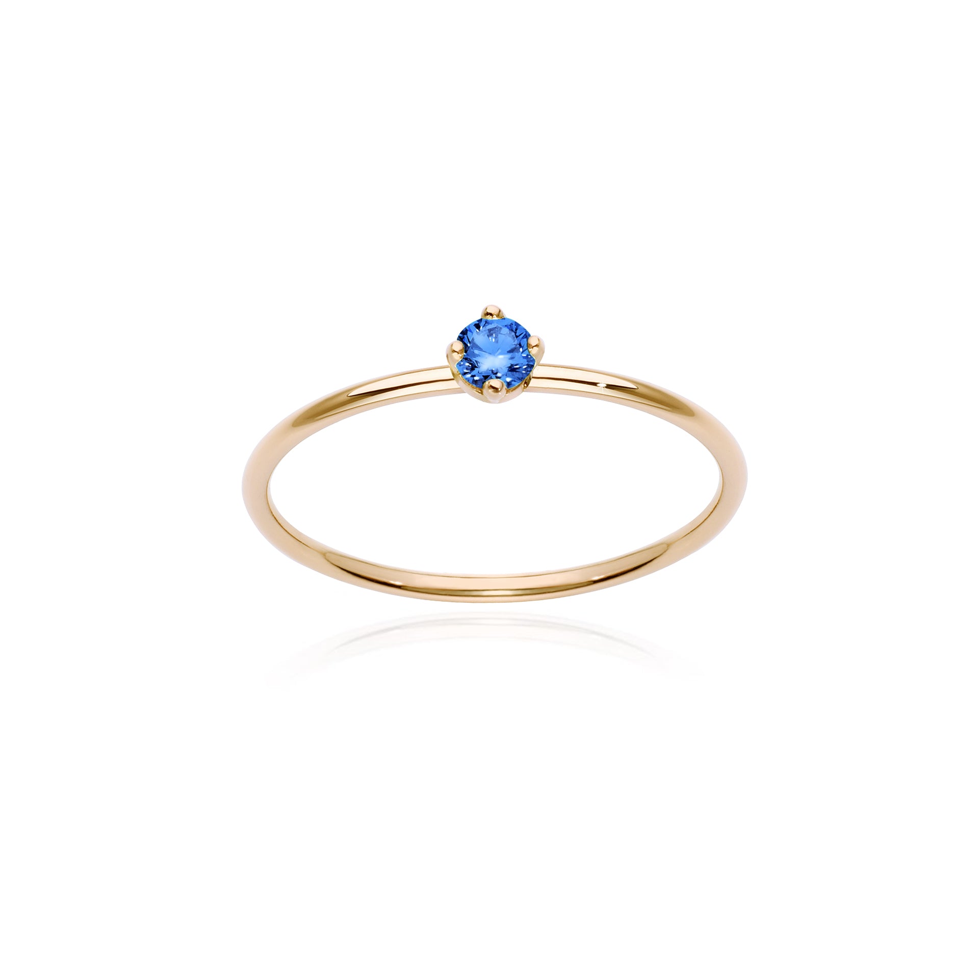 Sapphire Solitaire Ring