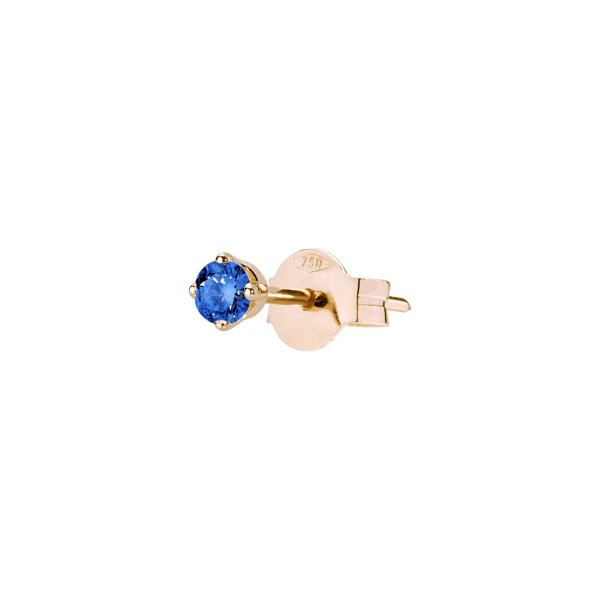 Sapphire Solitaire Earring
