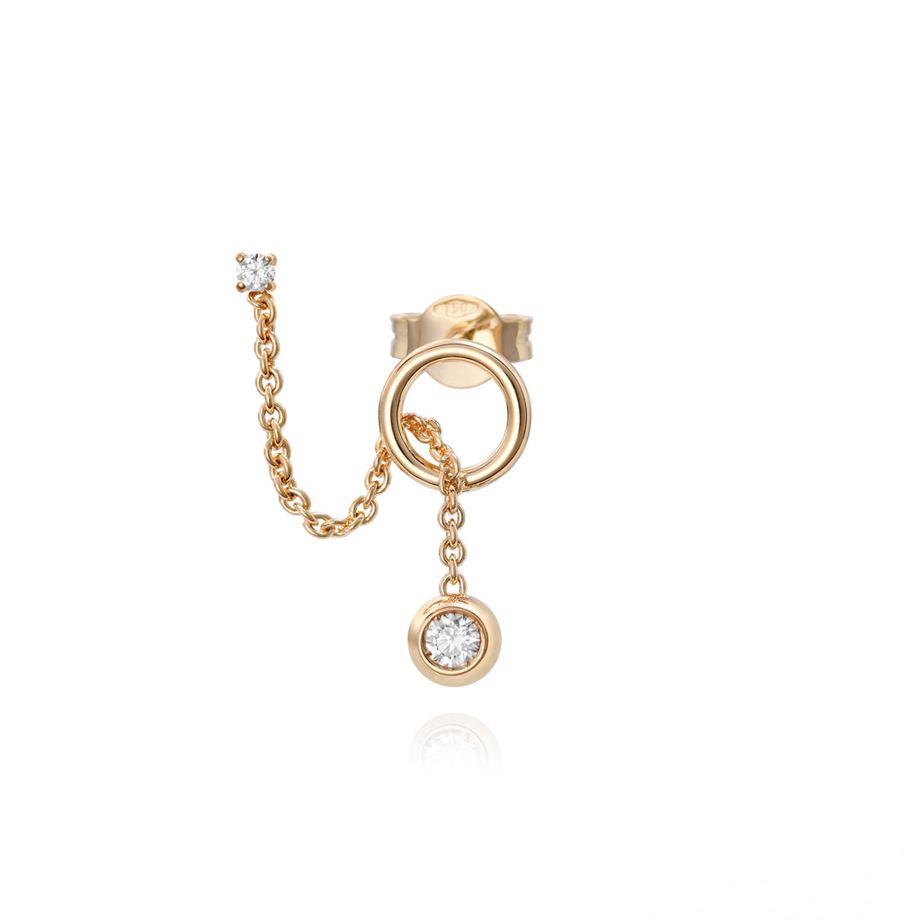 Orecchino Solitaire Bubble Y Destro