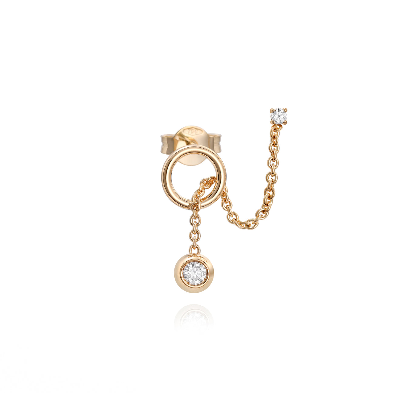 Orecchino Solitaire Bubble Y Sinistro