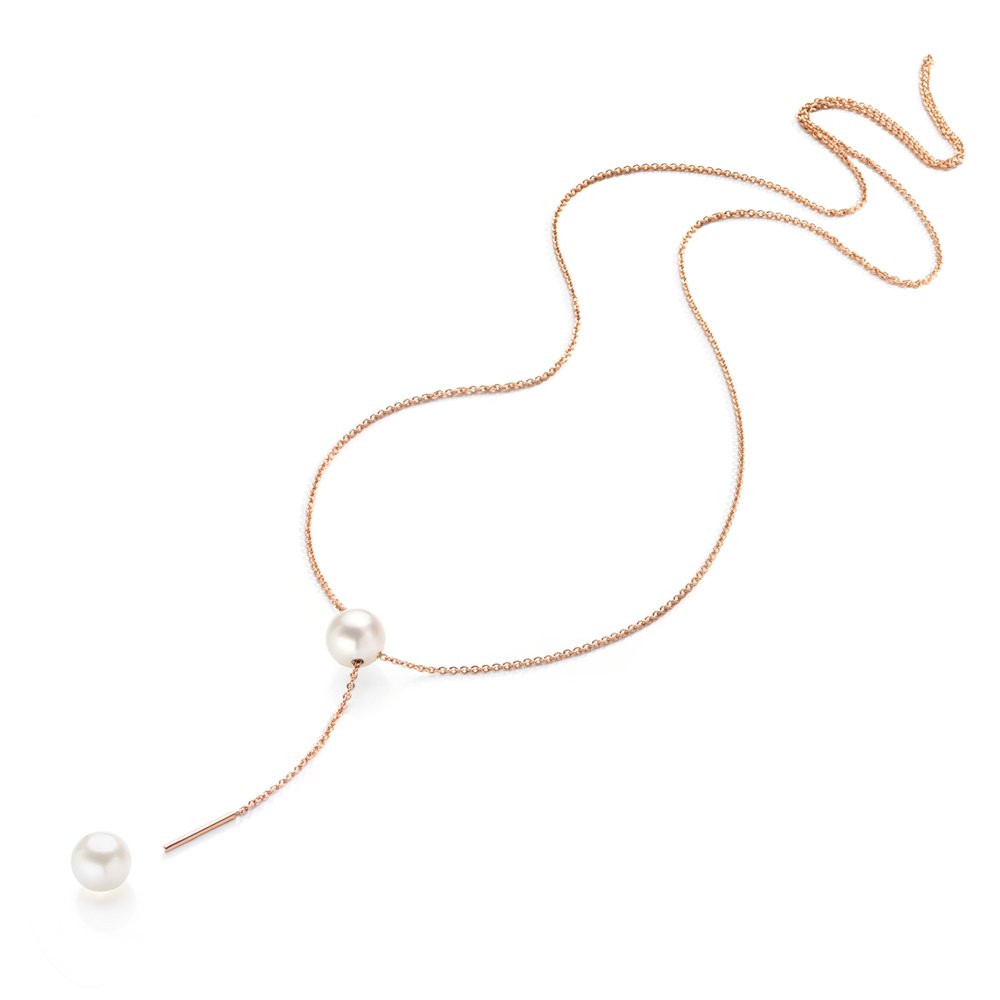 Lariat Pearls Necklace