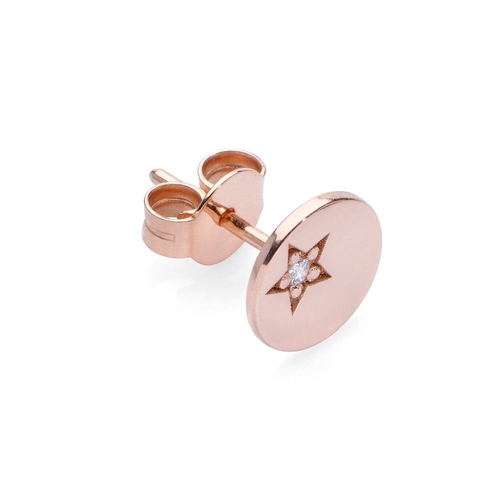White Star Paillette Earring