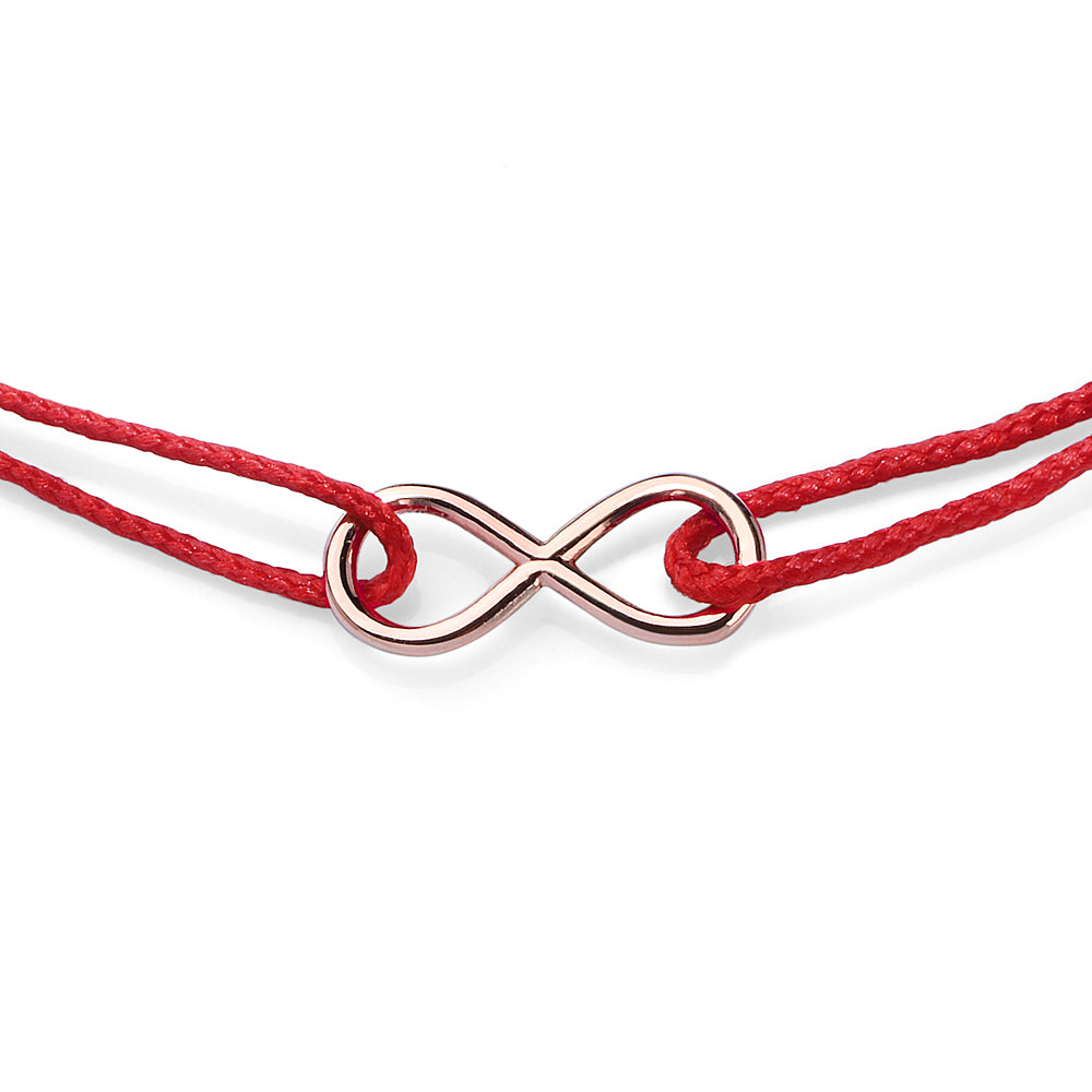 Infinity Red Ribbon Bracelet
