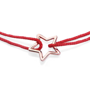 Star Red Ribbon Bracelet