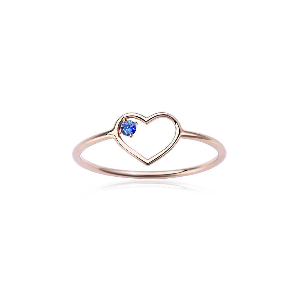Blu Heart Ring
