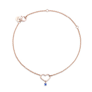 Blu Heart Bracelet
