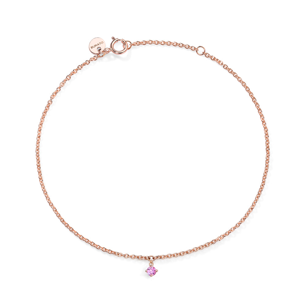 Pink Solitaire Bracelet