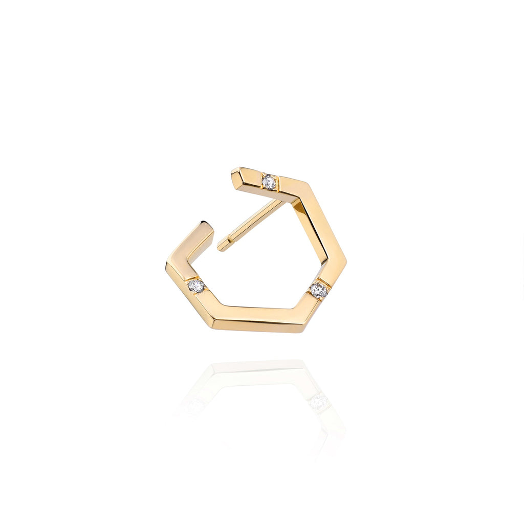 Amuleto Yellow Right Earring