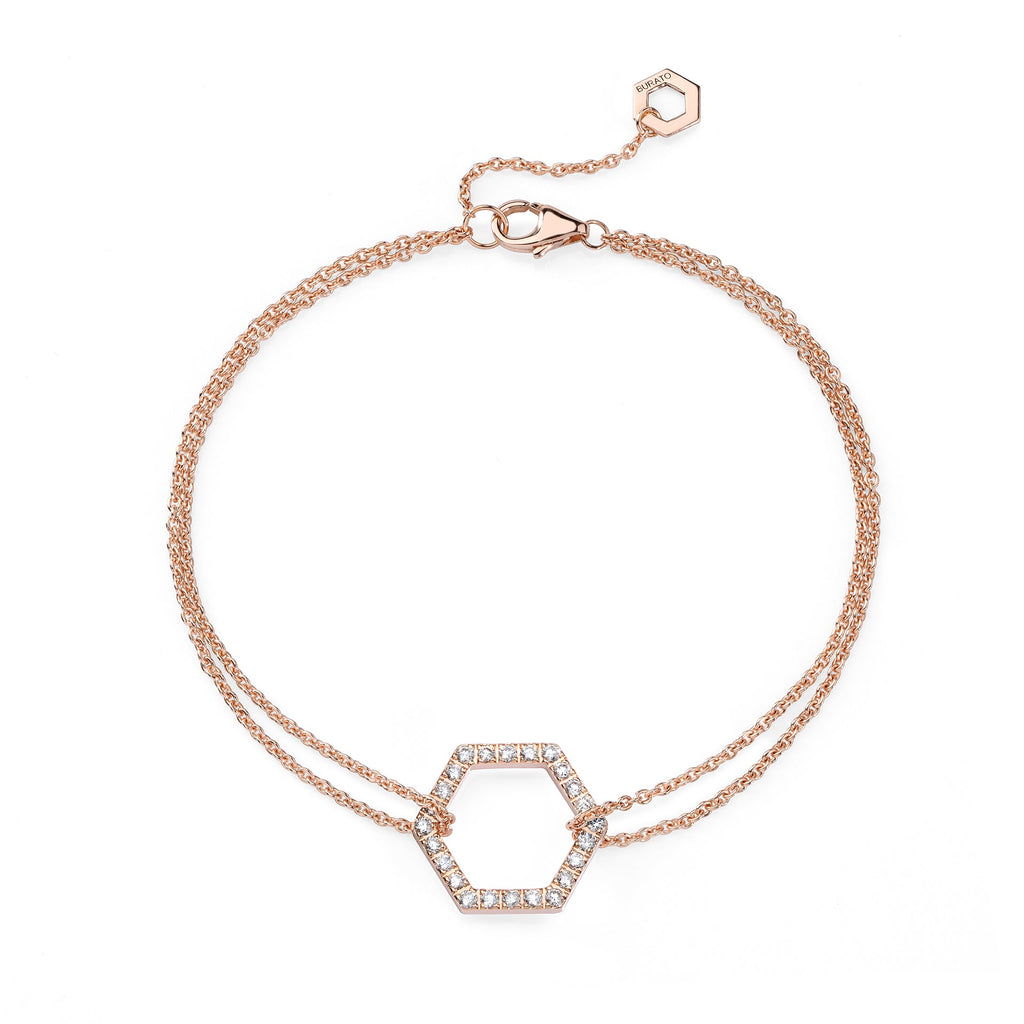 Bracelet Amuleto Full Diamonds Pink M