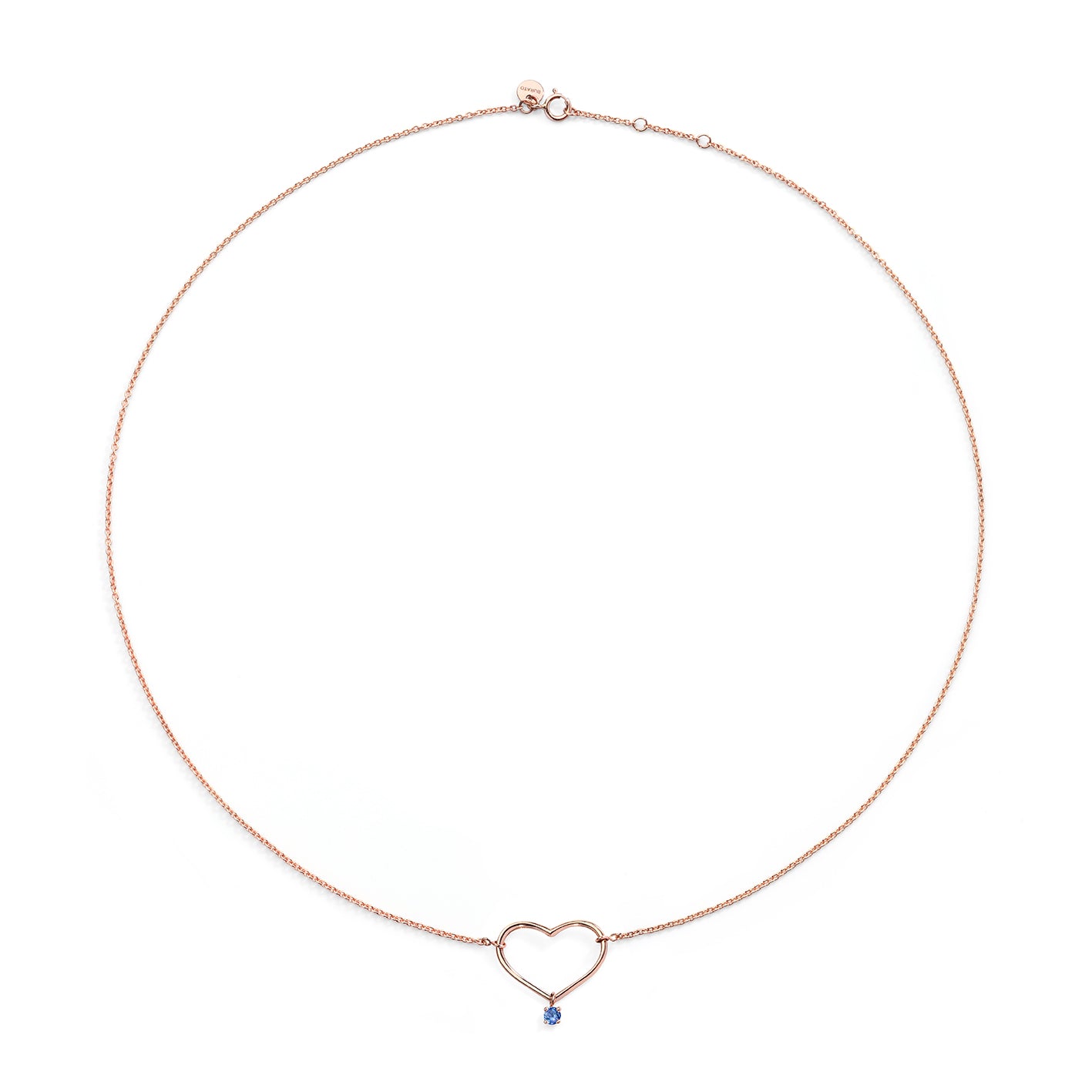 Blu Heart Necklace