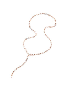 Pink Long Chain Fine Necklace